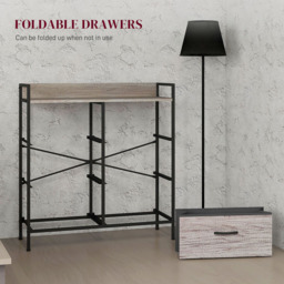 HOMCOM 6 Drawer Grey Wood Effect Bedroom Chest of Drawers - Wilko - thumbnail 7