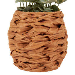 Eucalyptus in Water Hyacinth Basket 40cm - Green and Brown - Wilko - thumbnail 3