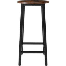 tectake Corby Dark Wood Set of 2 Bar Stool - Size: 66 x 32 x 32cm - Brown - Wilko - thumbnail 5