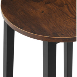tectake Corby Dark Wood Set of 2 Bar Stool - Size: 66 x 32 x 32cm - Brown - Wilko - thumbnail 7