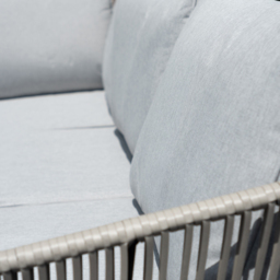 Artemis Home Sartene 6 Seater Light Grey and Black Garden Corner Lounge Set - Wilko - thumbnail 4