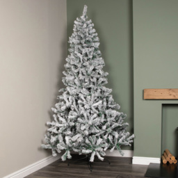 Samuel Alexander Snow Flocked Artificial Christmas Tree 8ft - Multi - Wilko - thumbnail 3
