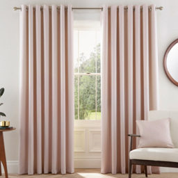Helena Springfield Eden Lined Blush Curtains 229 x 183cm - Size: W 229 x D 183cm - Wilko