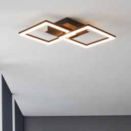 EGLO Paranday-Z Black Smart Control Colour Changing Ceiling Light 52cm - Size: 52.5 x 31 x 6cm - Wilko - thumbnail 3