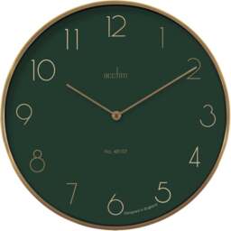 Acctim Madison Jungle Round Wall Clock 35cm - Size: 4 x 35 x 35cm - Green - Wilko - thumbnail 1