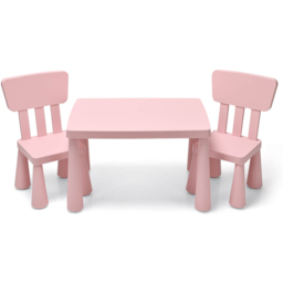 Costway Pink Children Table and Chair Set - Size: 81.3 x 61 x 20.32cm - Wilko - thumbnail 3