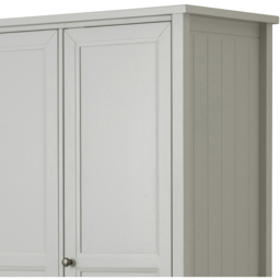 Julian Bowen Maine 3 Door 2 Drawer Dove Grey Combination Wardrobe - Size: 3 Door, 2 Drawer - Wilko - thumbnail 6