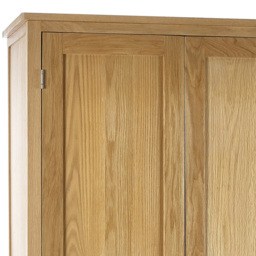 Julian Bowen Mallory 3 Door 2 Drawer Wardrobe - Size: 3 Door, 2 Drawer - Brown - Wilko - thumbnail 4