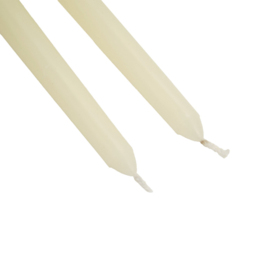 Pack of 10 Taper Candles - White - Wilko - thumbnail 4