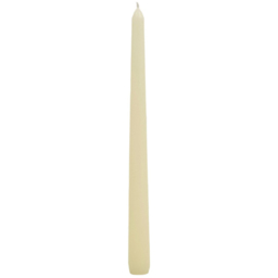 Pack of 10 Taper Candles - White - Wilko - thumbnail 3