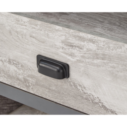 GFW Boston 2 Drawer Grey Corner TV Unit - Size: 45 x 86 x 48cm - Wilko - thumbnail 6