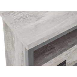 GFW Boston 2 Drawer Grey Corner TV Unit - Size: 45 x 86 x 48cm - Wilko - thumbnail 7