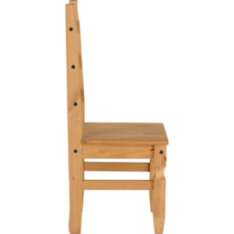 Seconique Corona Set of 2 Distressed Waxed Pine Dining Chair - Brown - Wilko - thumbnail 7