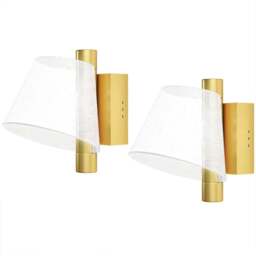 HOMCOM Gold Modern Starry LED Wall Light 2 Pack - Size: 20 x 23.5 x 38.5cm - Wilko - thumbnail 1