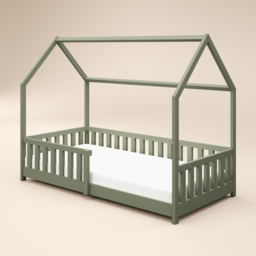 Flair Explorer Single Olive Green Play House Bed Frame with Rails - Wilko - thumbnail 3