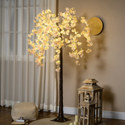 Everglow Warm White LED Light Up Artificial Cherry Blossom Tree 6ft - Pink - Wilko - thumbnail 3
