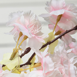 Everglow Warm White LED Light Up Artificial Cherry Blossom Tree 6ft - Pink - Wilko - thumbnail 5