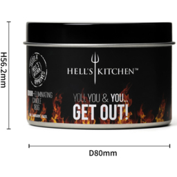Hell's Kitchen Lime Mandarin and Basil Scented Candle - Size: 7.5 x 9.2 x 9.2cm - Dark Green - Hells Kitchen - Wilko - thumbnail 7