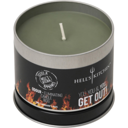 Hell's Kitchen Lime Mandarin and Basil Scented Candle - Size: 7.5 x 9.2 x 9.2cm - Dark Green - Hells Kitchen - Wilko - thumbnail 5