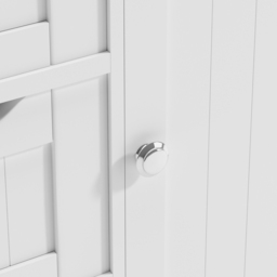 Dakota 3 Drawer White Bathroom Storage Cabinet - Size: 87 x 55.5 x 29.52cm - MCC - Wilko - thumbnail 4