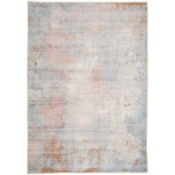 Kukoon Distressed Abstract Beige Pastel Pink Washable Rug 240 x 330cm - Multi - Wilko - thumbnail 1