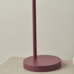 Pacific Lifestyle Finn Mulberry Metal Cloche Headed Table Lamp - Size: 55 x 16 x 23cm - Red - Wilko - thumbnail 5