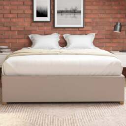 Aspire Furniture Super King Off White Eire Linen Platform Ottoman Bed - Aspire Beds - Wilko