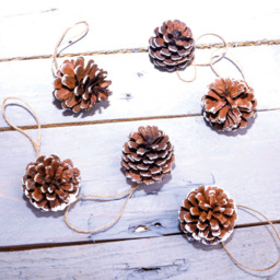 St Helens White Hanging Pine Cone Decoration 6 Pack - Wilko - thumbnail 5