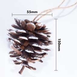 St Helens White Hanging Pine Cone Decoration 6 Pack - Wilko - thumbnail 7