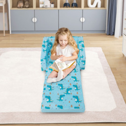Costway Kids Single Sleeper Blue Convertible Sofa Bed - Size: 57 x 43 x 41cm - Wilko - thumbnail 6