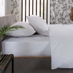 The Lyndon Company Single White Fitted Bed Sheet - Wilko
