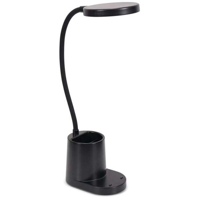 ValueLights Marco Matte Black Dimmable LED Table Lamp - Wilko - image 1