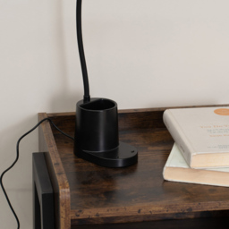 ValueLights Marco Matte Black Dimmable LED Table Lamp - Wilko - thumbnail 4