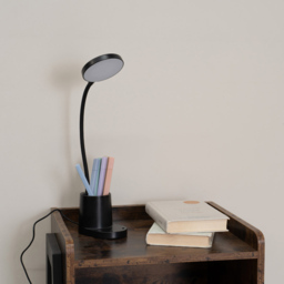 ValueLights Marco Matte Black Dimmable LED Table Lamp - Wilko - thumbnail 7
