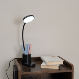 ValueLights Marco Matte Black Dimmable LED Table Lamp - Wilko - thumbnail 6
