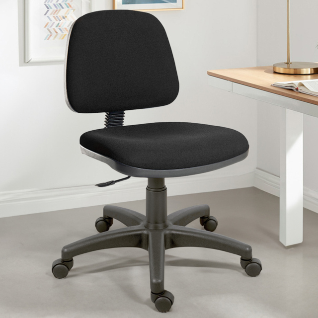 Teknik Ergo Blaster Fabric Chair Black - Size: 47 x 46 x 46cm - Wilko - image 1