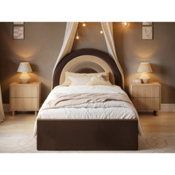Flair Ava Single Brown Velvet Lift-Up Ottoman Bed - Wilko - thumbnail 7