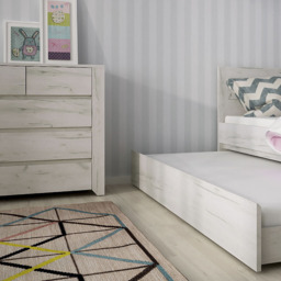 Florence Angel 5 Drawer Chest of Drawers - White - Furniture to Go - Wilko - thumbnail 7
