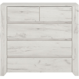 Florence Angel 5 Drawer Chest of Drawers - White - Furniture to Go - Wilko - thumbnail 4