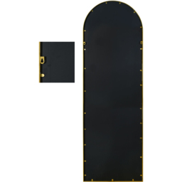 MirrorOutlet The Arcus Gold Framed Arched Garden Wall Mirror 180 x 60cm - Size: 180 x 60 x 3cm - Wilko - thumbnail 5