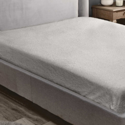 Rapport Home Teddy Single Silver Fitted Bed Sheet - Wilko - thumbnail 4