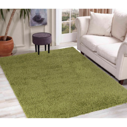 Desire Rugs Oxford Green Plain Shaggy Rug 120 x 170cm - Wilko - thumbnail 5
