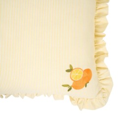 Clementine Frill Cushion Yellow - Divante - Wilko - thumbnail 4