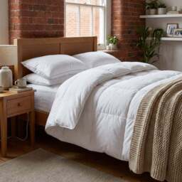 Divante King Size White Hotel Cotton Duvet 10.5 Tog - Wilko - thumbnail 4
