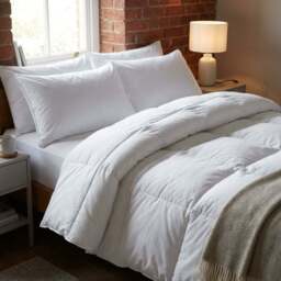 Divante King Size White Hotel Cotton Duvet 10.5 Tog - Wilko - thumbnail 7