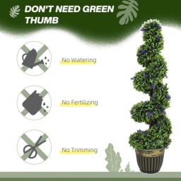 Portland Lavender Decorative Artificial Plant in Pot 115cm 2 Pack - Size: 115 x 28 x 28cm - Blue - Wilko - thumbnail 7