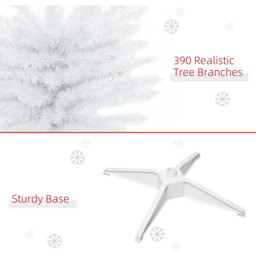 Everglow White Artificial Christmas Pine Tree 5.9ft - Size: 6ft - Wilko - thumbnail 7