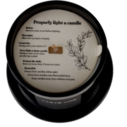 Living and Home Sky Cypress Soy Wax Scented Candle - Size: 11.5 x 9 x 9cm - Black - Wilko - thumbnail 6