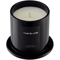 Living and Home Sky Cypress Soy Wax Scented Candle - Size: 11.5 x 9 x 9cm - Black - Wilko - thumbnail 5