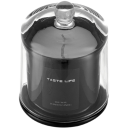 Living and Home Sky Cypress Soy Wax Scented Candle - Size: 11.5 x 9 x 9cm - Black - Wilko - thumbnail 7